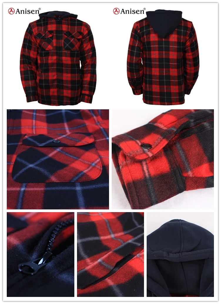 100 Polyester Warm Sherpa Lined Apparel Winter Garments Stock Jacket