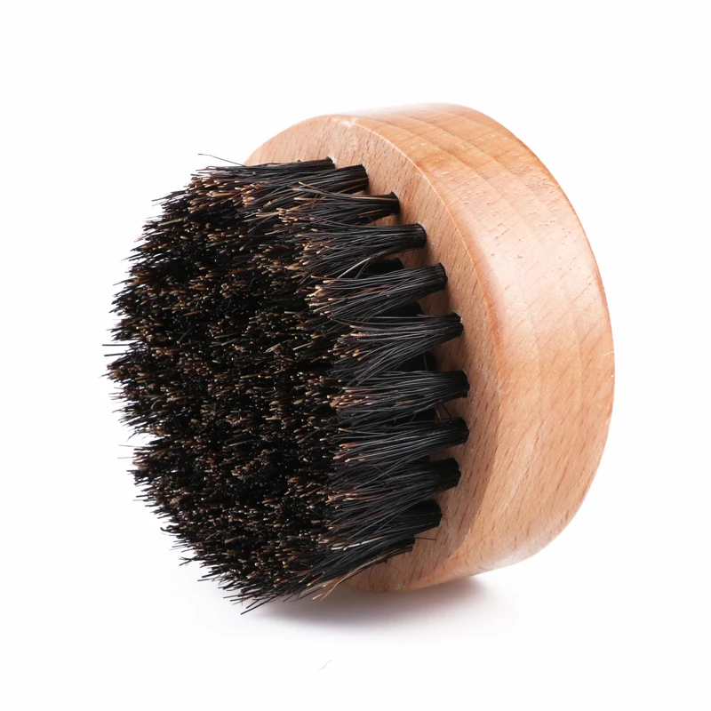 

Wholesale Private label Men Beard Wooden Hair 360 Wave Brush, Customized color