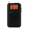 S700 Personal AM FM 2 Band Pocket Radio Portable Digital Tuning Stereo Radio with Earphone for Walk-B