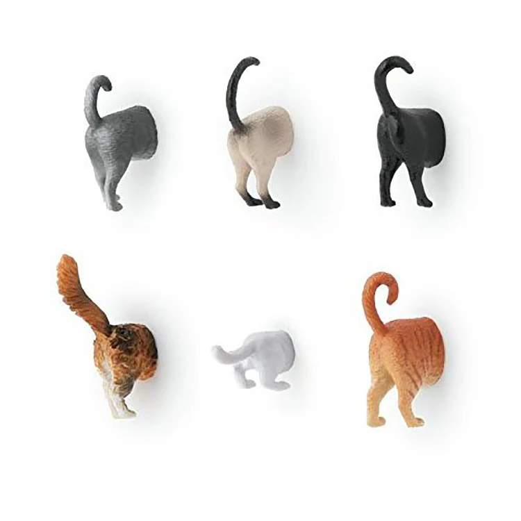 

Half Cat Butt Resin Decor Personalized Souvenir Gifts refrigerator magnet, Colorful