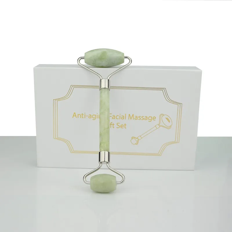 

Hot Sell Xiuyan Jade Lifting Beauty Facial Anti Aging Jade Stone Face Roller