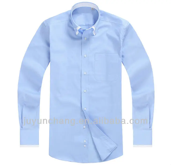 
wholesale cheap school uniform long sleeve white shirts 