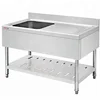 Restaurant Best Brand Kitchen Stainless Steel Sink Work Table in Malaysia/Commercial Kitchen Sink Bench with Drainboard