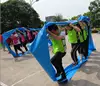 outdoor inflatable Flip it game for sale Super fun inflatable team building game cube flip it for party use