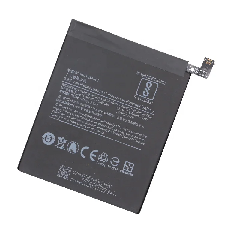 

OEM rechargeable replacement backup 4100mah BN43 mobile phone battery for Xiaomi Redmi Note 4 4x