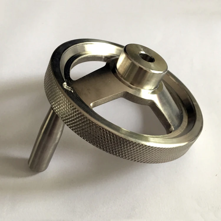 
High quality 160mm metal mechanical hand wheel 304 316 stainless steel high strength rotating handle hand wheel 