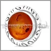 Wholesale silver Amber Manufacturer Gemstone Rings