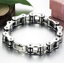 Punk 316L Stainless Steel Bracelet Men Biker Bicycle Motorcycle Chain Men’s Bracelets Mens Bracelets & Bangles Fashion Jewelry