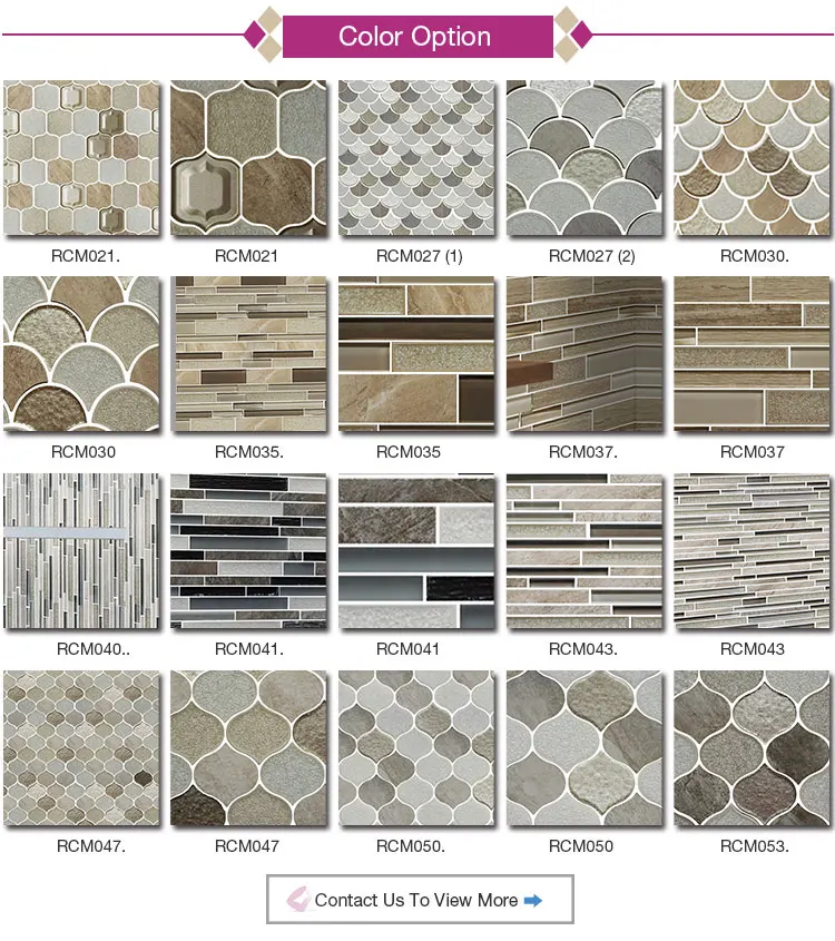 Beige White Stone Marble Square Art Mosaic Tiles For Indoor Decorate Wall