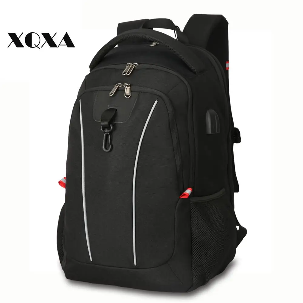 

2019 hot selling multifunctional oxford fabric men sports travel password USB men backpack bag