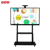 China hot 75 Inch interactive movable whiteboard LG multiple functions capacitive oled touch screen display for teaching