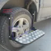 Portable folding tire step and wheel ladder