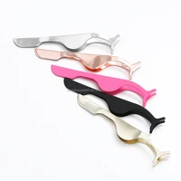 

High Quality Eyelashes application False eyelash tool eyelash applicator stainless steel eyelash tweezers