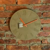 Unique design wholesale antique cement hanging wall clocks with orange pointer