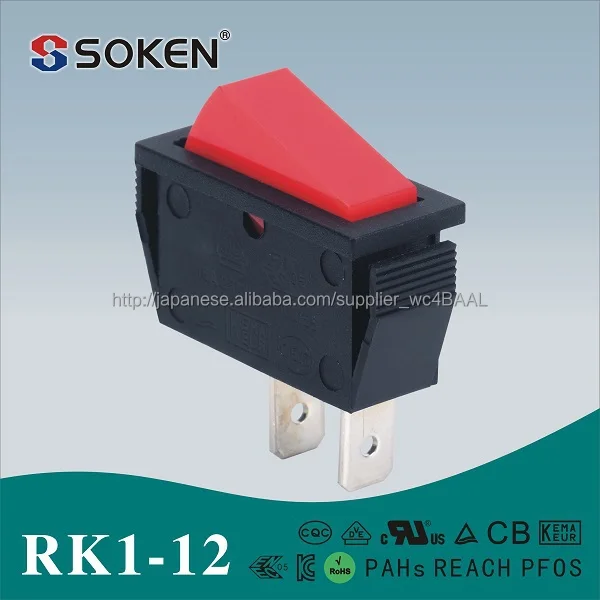 SOKEN 2端子 CQC VDE TUV UL KEMA ENEC 125V/250V ロッカスイッチ-押しボタンスイッチ問屋・仕入れ・卸・卸売り