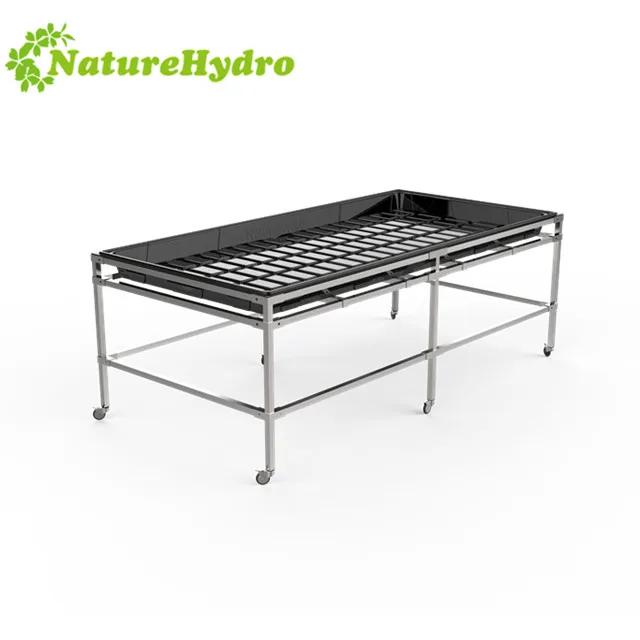 Nursery Growing Tables 4x8 Grow Trays Flood Drain Rolling Bench Ebb And