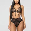 hot lace sexy bra set push up seamless embroidery bralette erotic lingerie plus size S-3xL Low MOQ