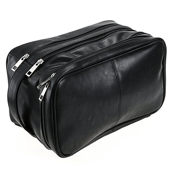 mens leather cosmetic bag