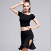 New Item China Lyrical Dance Dresses Suit Tops / Skirt 2 Pieces Set Sexy Latin Dance Dress Costume Woman ZH1029