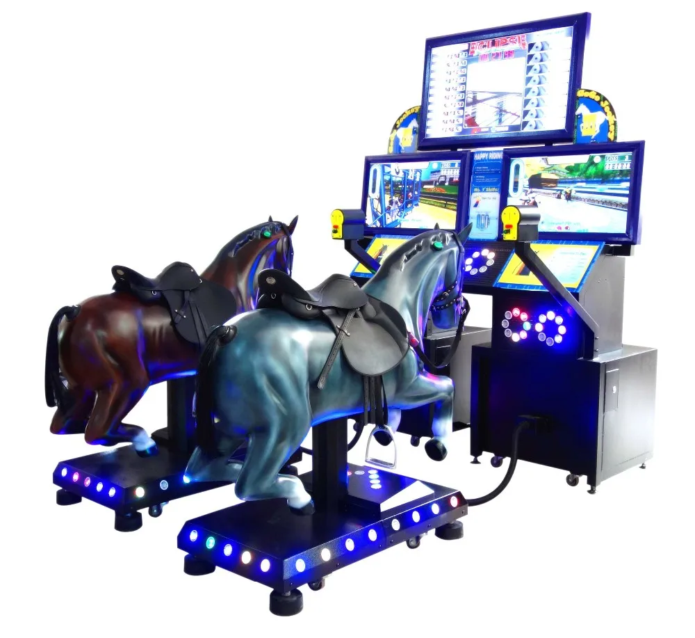 Multi Players Horse Ride Coin Operated Horse Racing Game Machine Buy