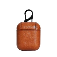 

amazon hot brown leather case for airpods,for airpod pu leather case