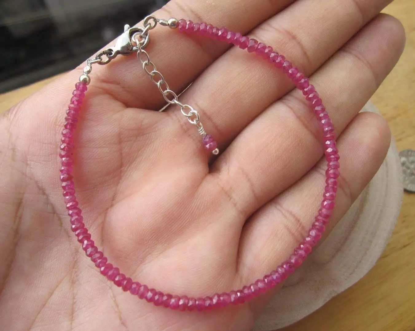 Silver Bracelet Extender Find Deals Get Quotations Ruby Bracelet 925 Sterling Silver Chain Extender 1 Inch Adjule From Size 7 5