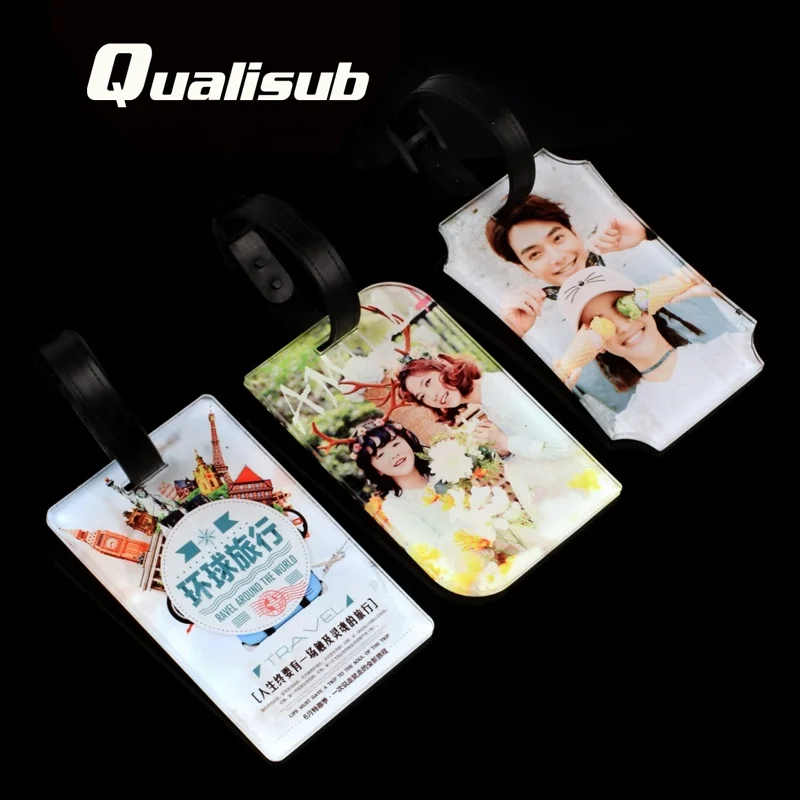 blank acrylic luggage tags