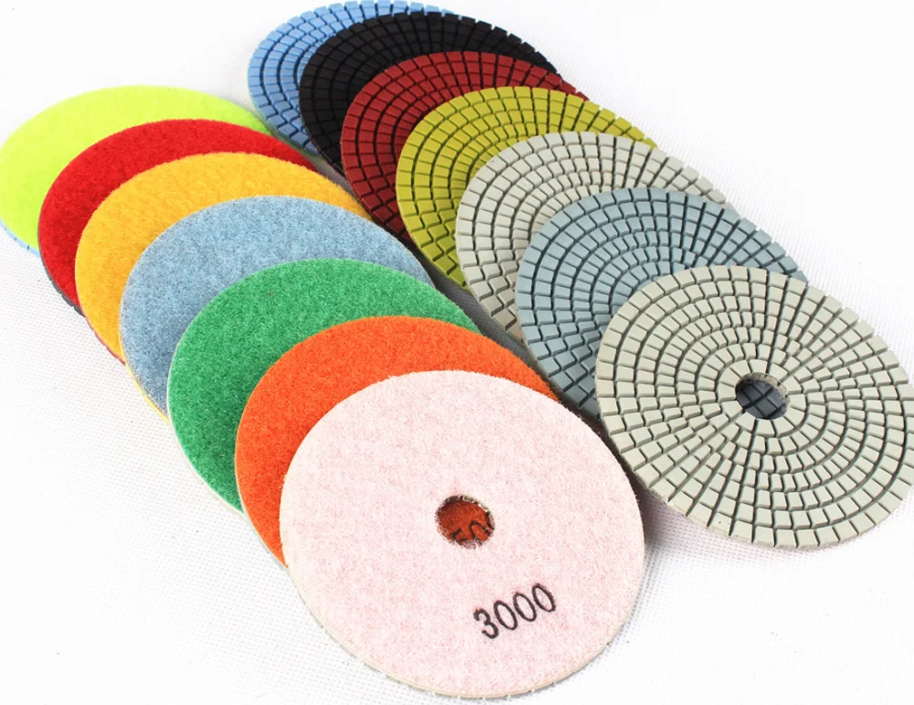 Raizi 4 Inch Diamond Flexible Dry Concrete Polishing Pads For Countertop Buy Dry Polishing Pad
