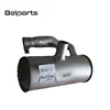Excavator cooling system spare parts exhaust silencer SK60-3 aluminium digger muffler for SK60
