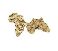 

Imitations Gold Tone African Map Shaped Earring Africa Stud Earrings