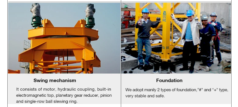 tower crane fixing angle