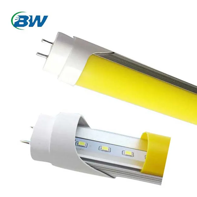 T8 Compatible ballast Led Direct replace Tube 1200mm 18w yellow Led T8 LED Fluorescent Tube with 5 years warranty