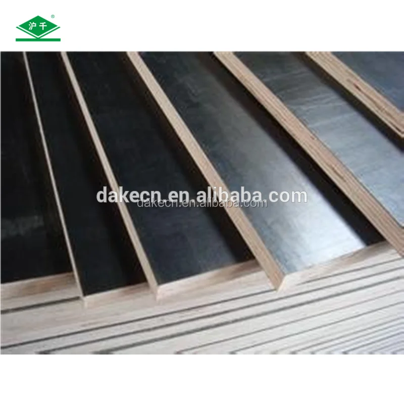
1220*2440mm 18/15/12/9MM WBP Black Film Faced Plywood for construction 