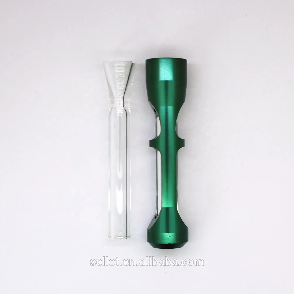 

Aluminum Smoking Pipe Portable One Hitter for Hot Sale, Red,green,silver,black,pink etc