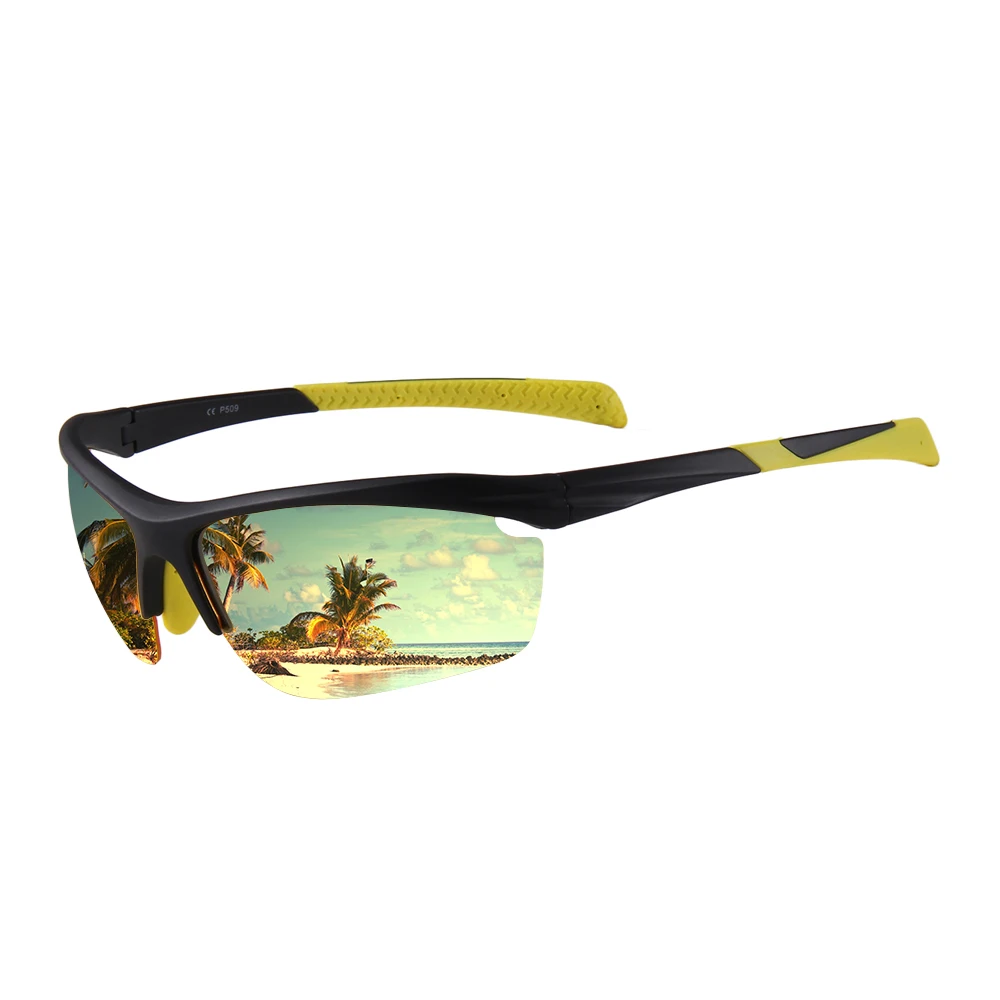 

2018 plastic custom branded night driving cycling glasses