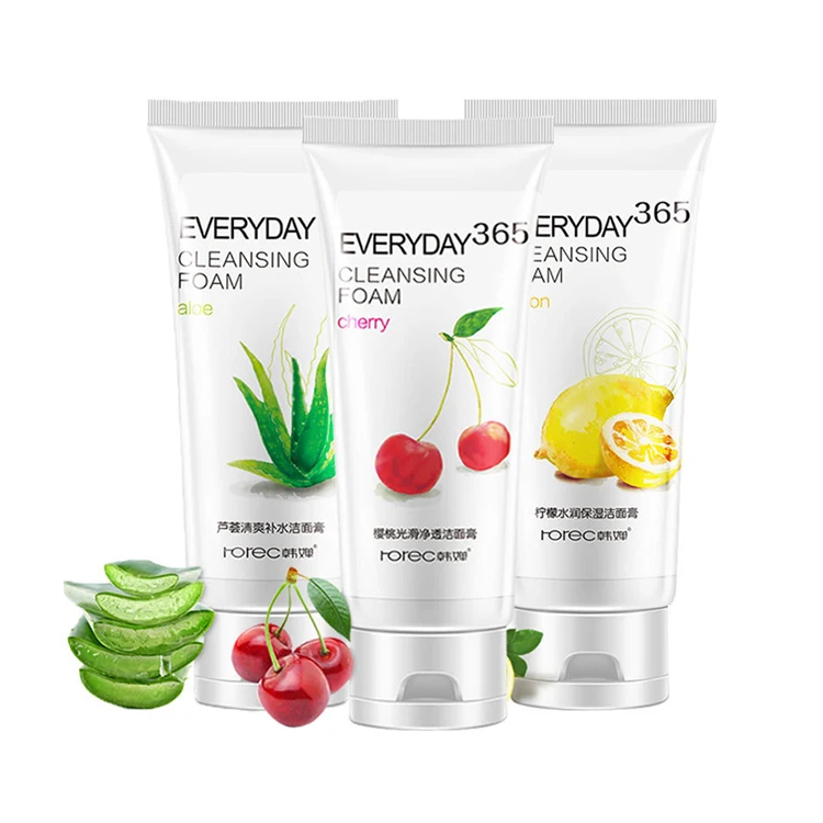 

Korea acne treatment aloe vera cleanser moisturizing face wash foam