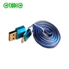 Customized hot selling CE Certified high quality fast speed phone metal shell plug Charging Data usb cable