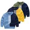 YY10248B Five colors for choose boys and girls unisex winter sweater new stripe round neck boys kids sweater design