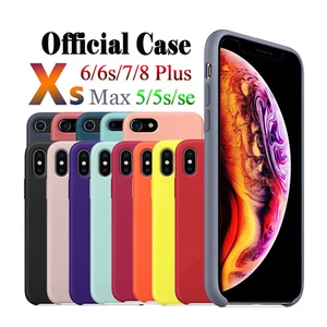 Liquid Silicone Phone Case iPhone 6 7 8 X XR Max