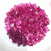 factory wholesale 2x3mm rectangle shape natural ruby loose gemstone for silver and gold jewelry manufacturer
