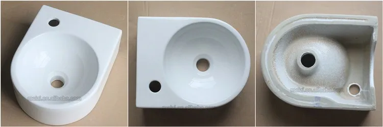 Guangdong mini wall hung coloured bathroom basins price