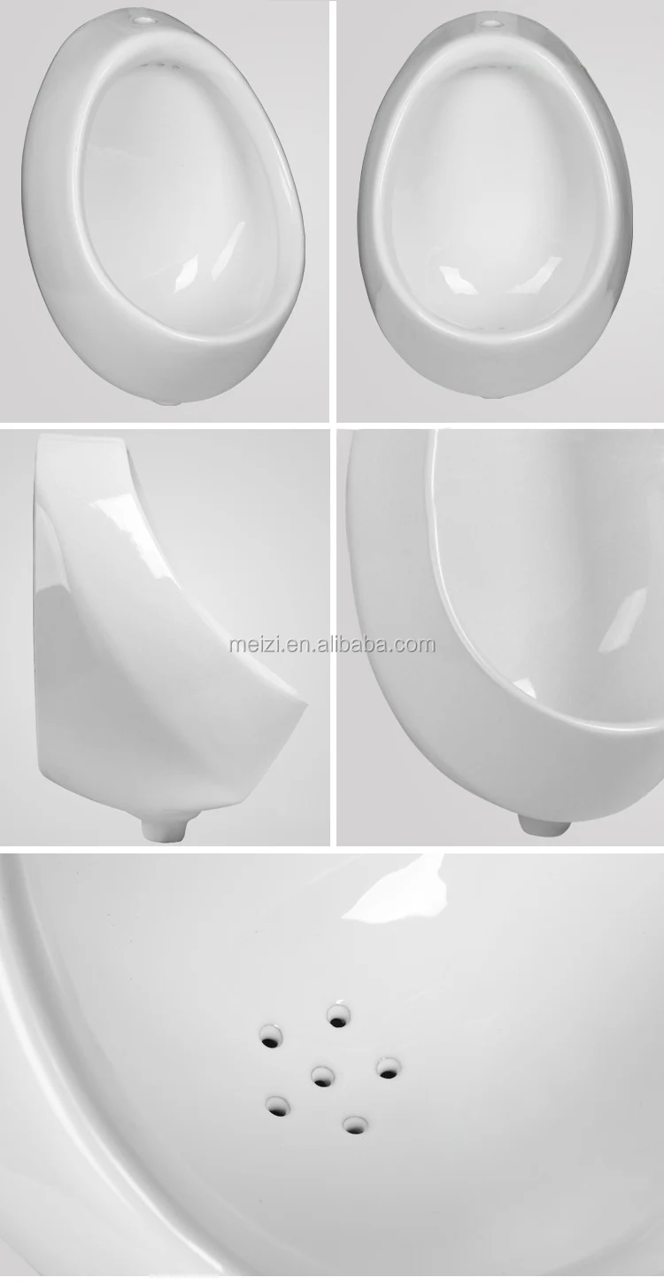 Bathroom ceramics wall flush mount men's small corner urinal