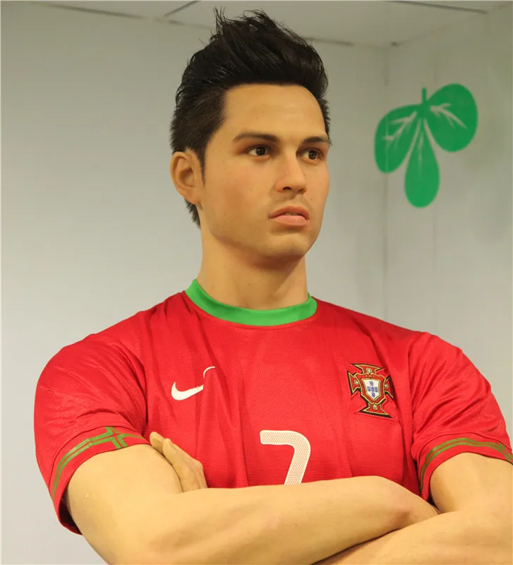 Wax figure of the most famous football player in world wax figure for