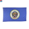 Wholesale 100% Polyester fabric Minnesota State Flag for decorative