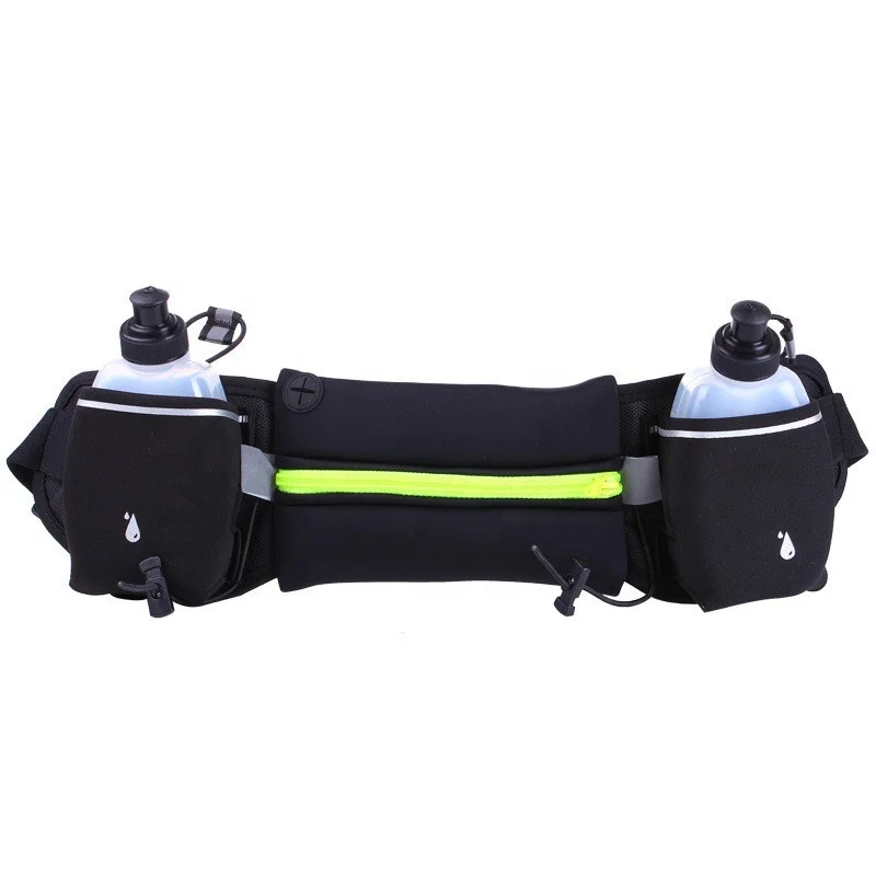 

Super Deal Hydration Waist Pack Reflective Safety Running Water Belt Bottle Holder Perfect for Hiking Running Cycling, Blue, yellow, black, red,etc