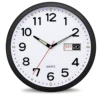 Imarch WC31701-02-Black automatic calender Sweep Movement Decorative for Kitchen Living RoomBedroom Office Classroom Wall clock