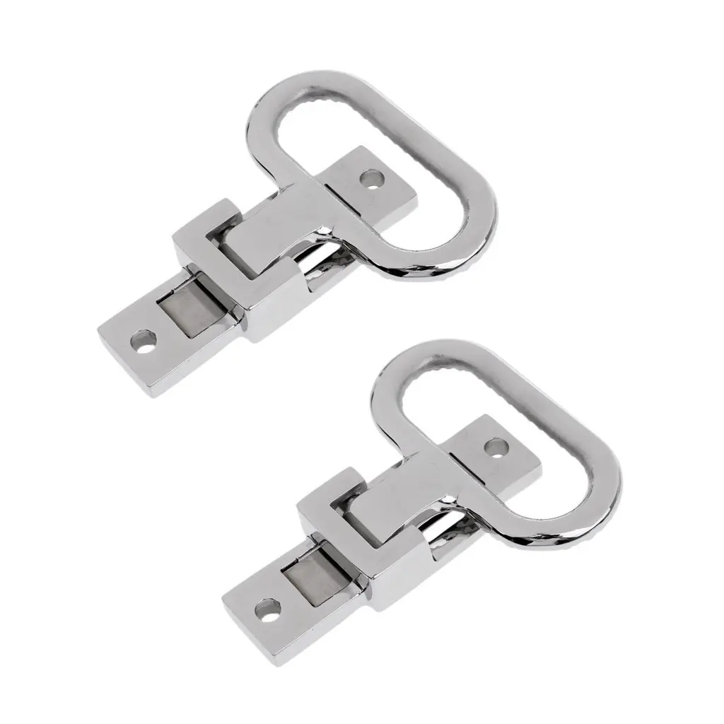 Dovewill 2 Pieces Non-slip Diamond Treaded Marine Boat Yacht Car Folding Mast Transom Step