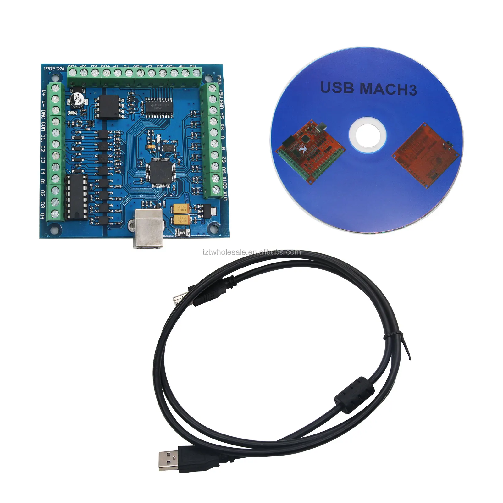 MACH 3 4-Axis 12-24V 100KHz USB Controller cnc scheda LISCIO Stepper Motion Control 