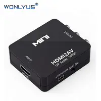 

1080P HDMI to AV Converter, HDMI to RCA 3RCA CVBs Composite Video Audio Converter Adapter