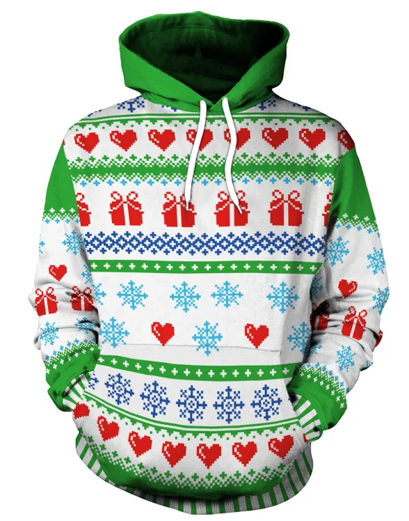 High Quality Sublimation Printing Promotion Christmas Hoodie Women ...